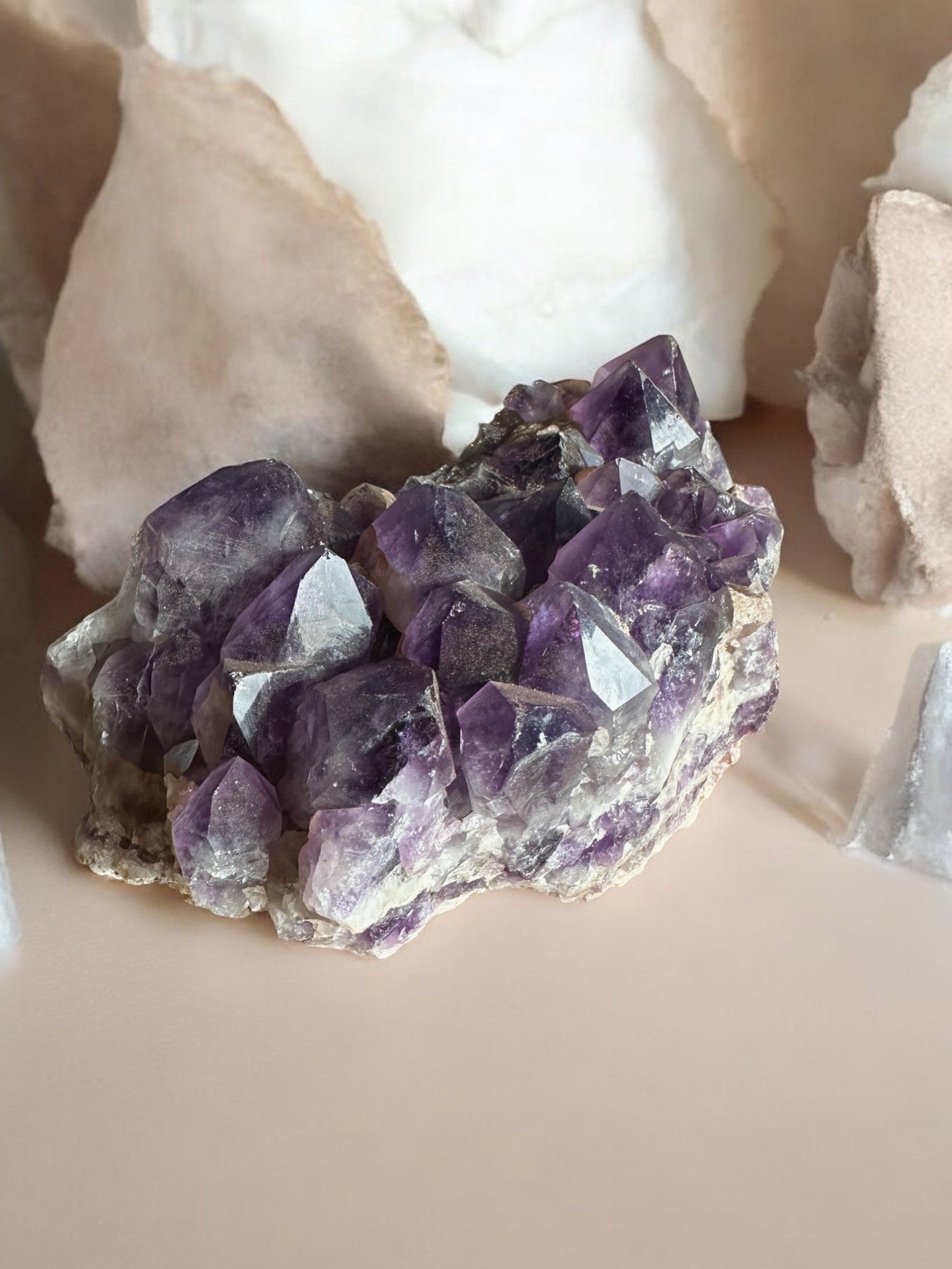 Amethyst raw gemstone with darker colour