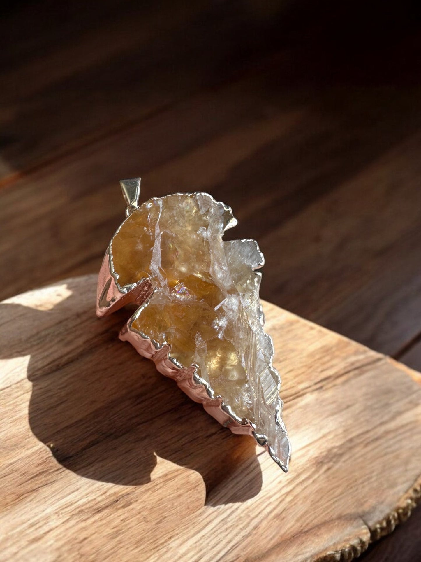 Citrine crystal pendant option 2