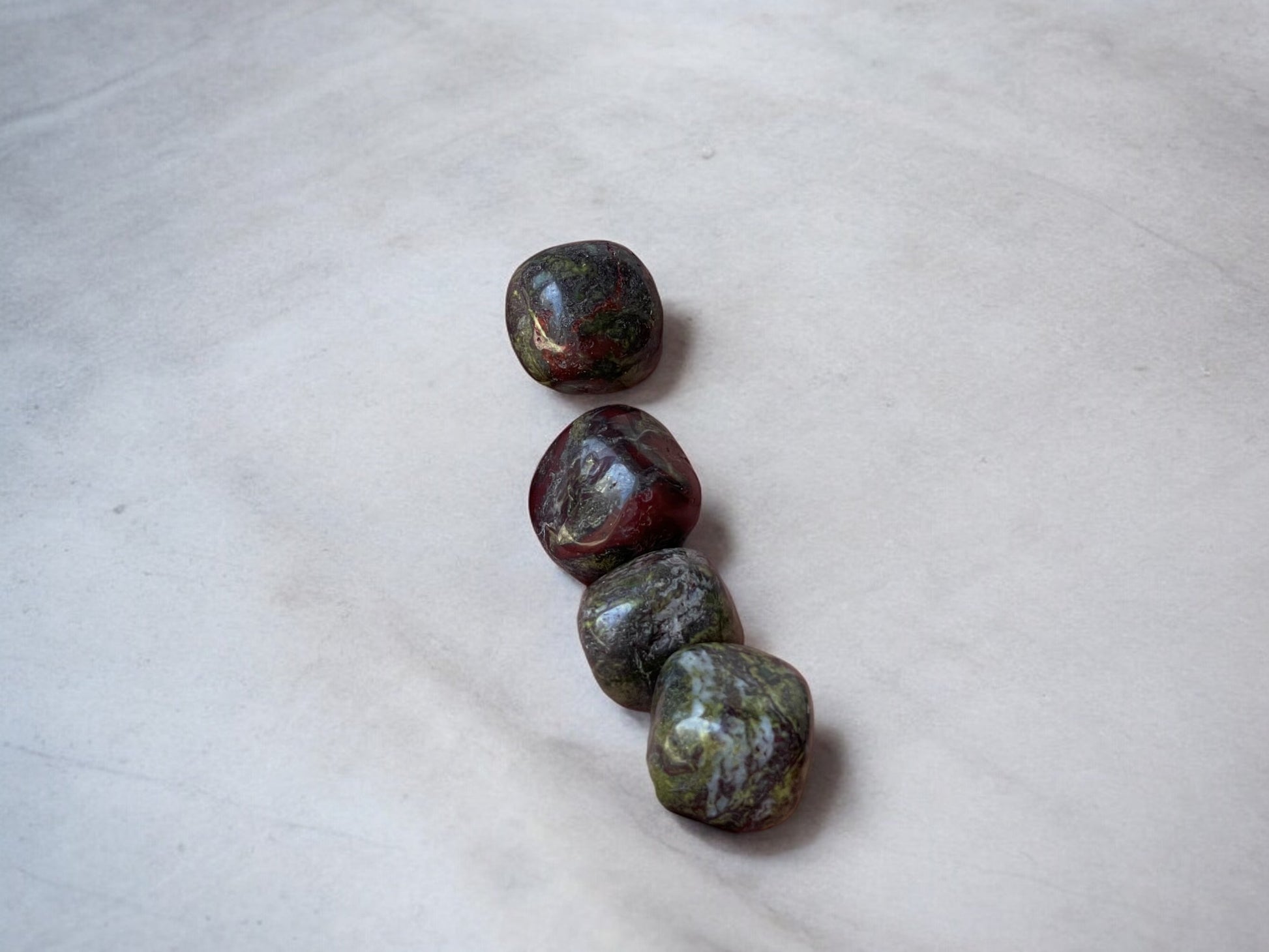 Dragon bloodstone tumbled stones