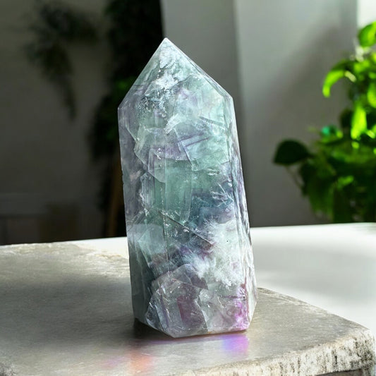 Feather Fluorite Crystal Towers