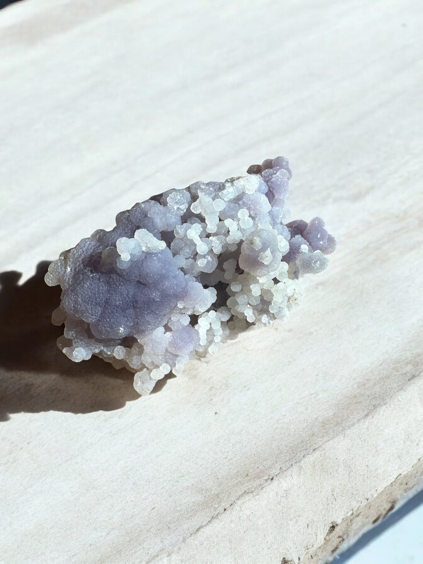 Grape agate raw crystal specimen E