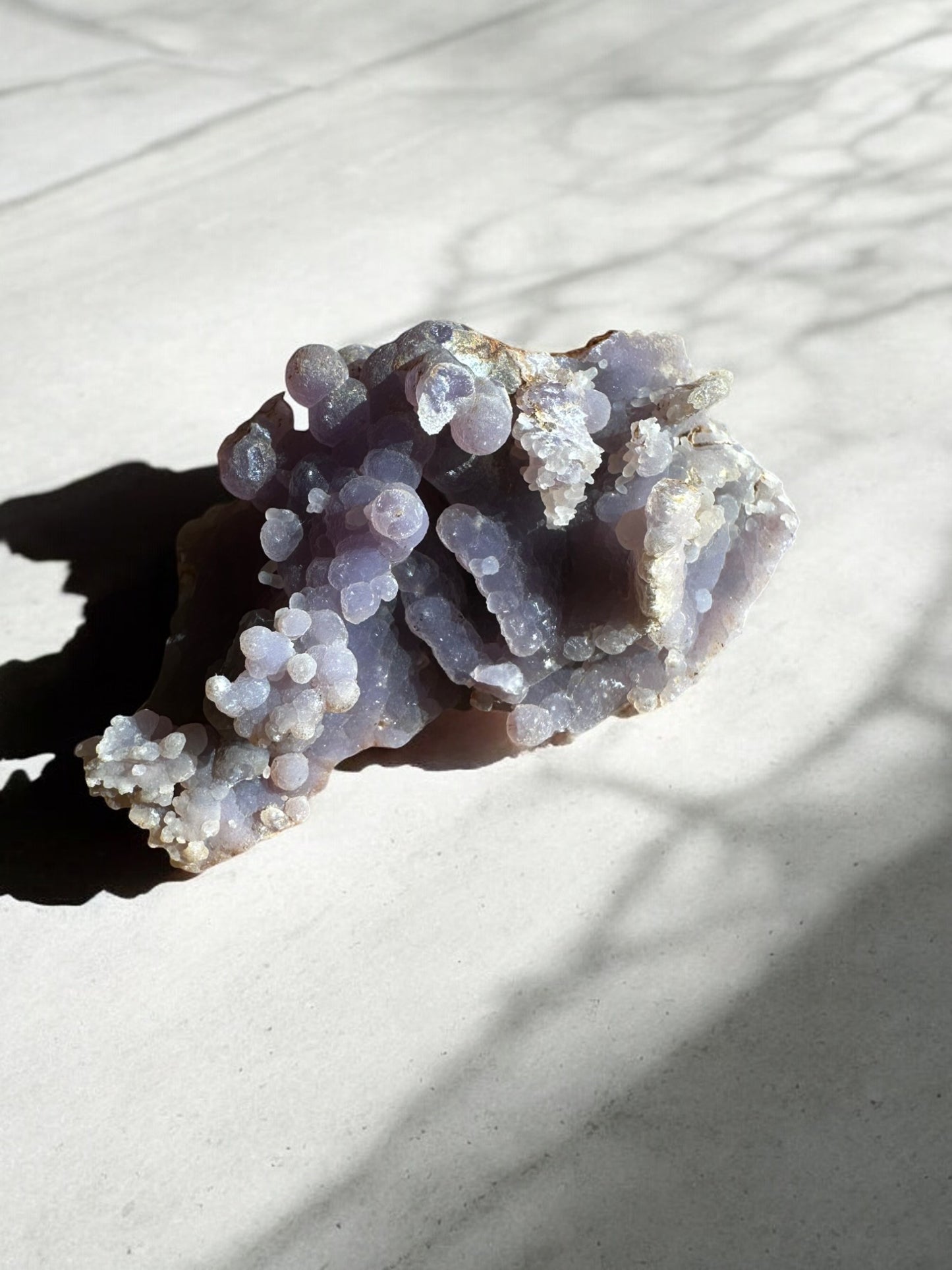 Grape agate raw crystal specimen H