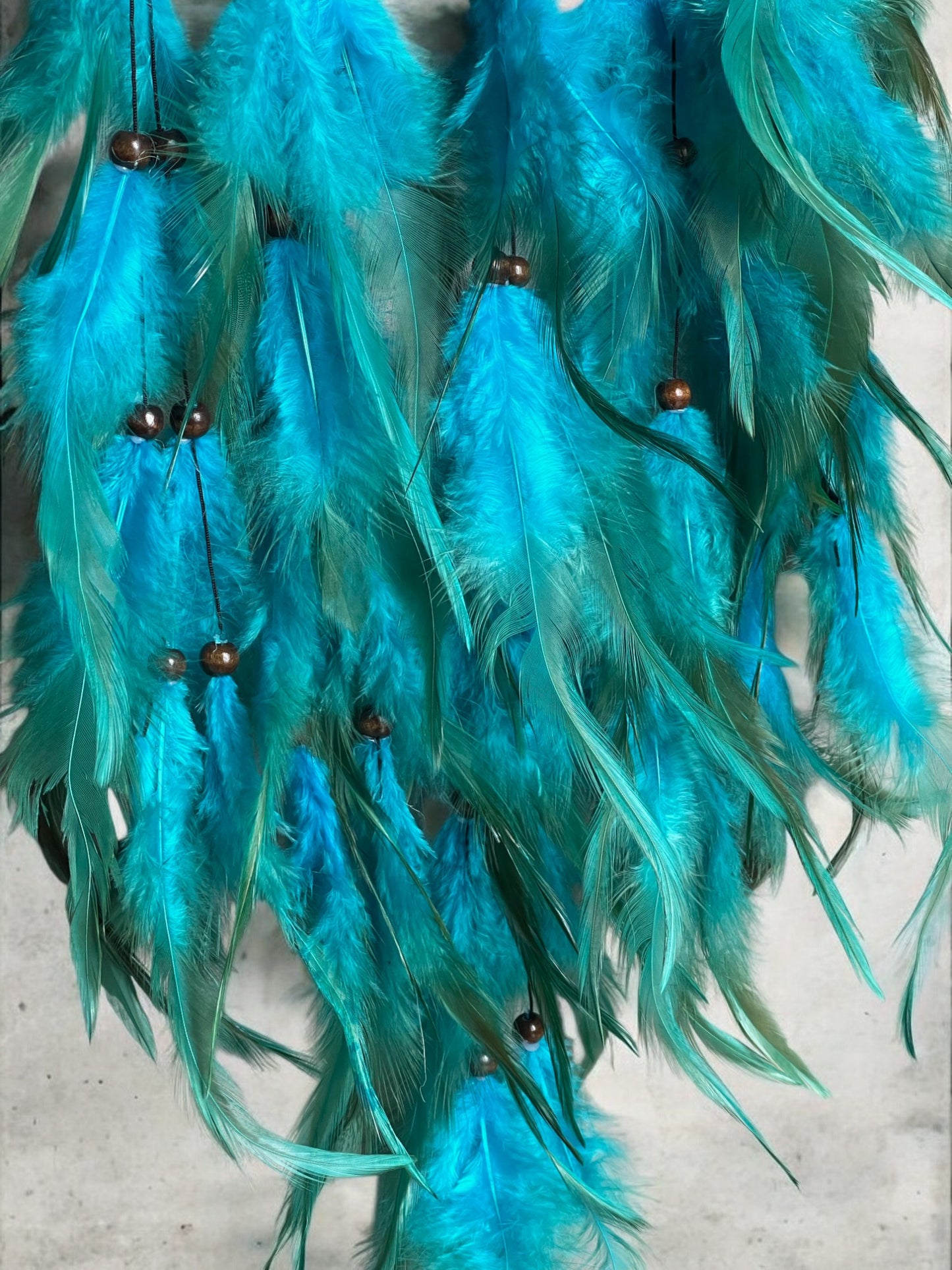 Howlite crystal dreamcatcher feathers