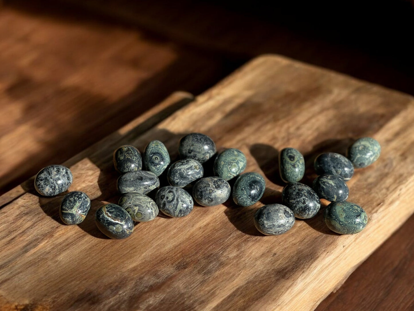 Kambaba jasper tumbled stones