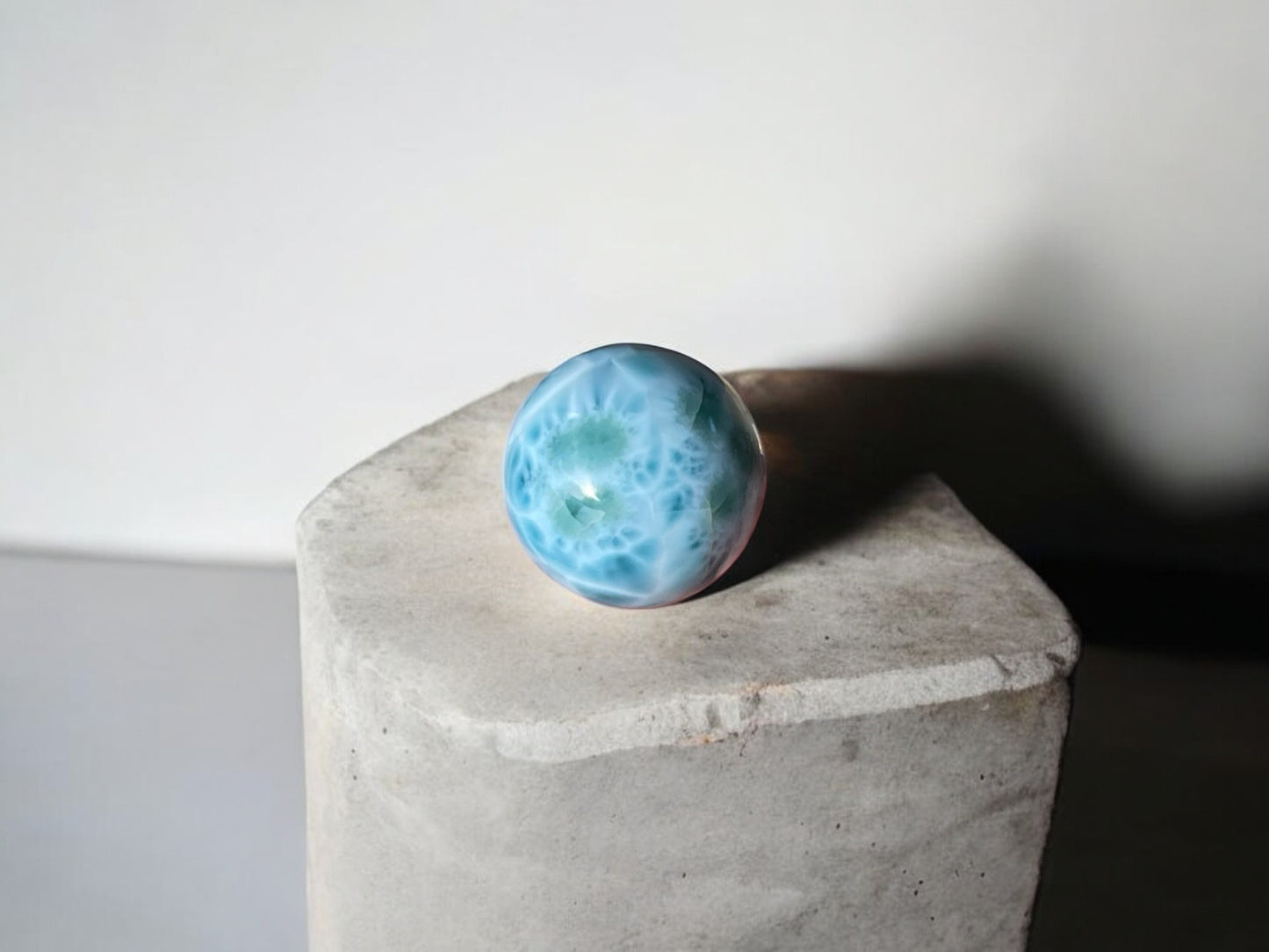 Larimar stone crystal sphere S8