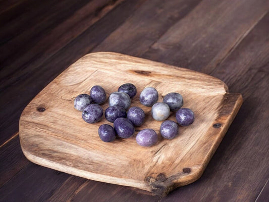 Lepidolite tumbled crystals