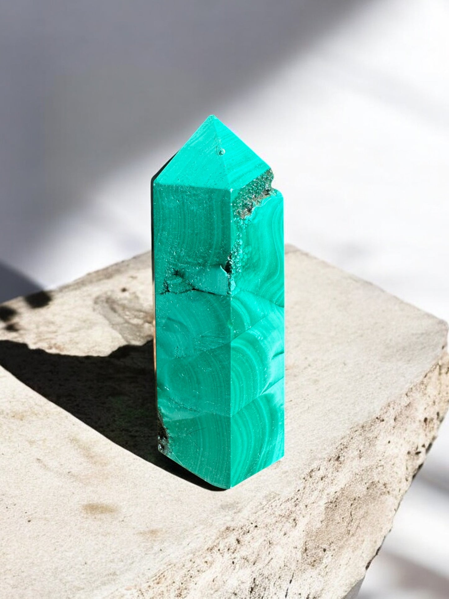 Malachite crystal tower option 4 back view