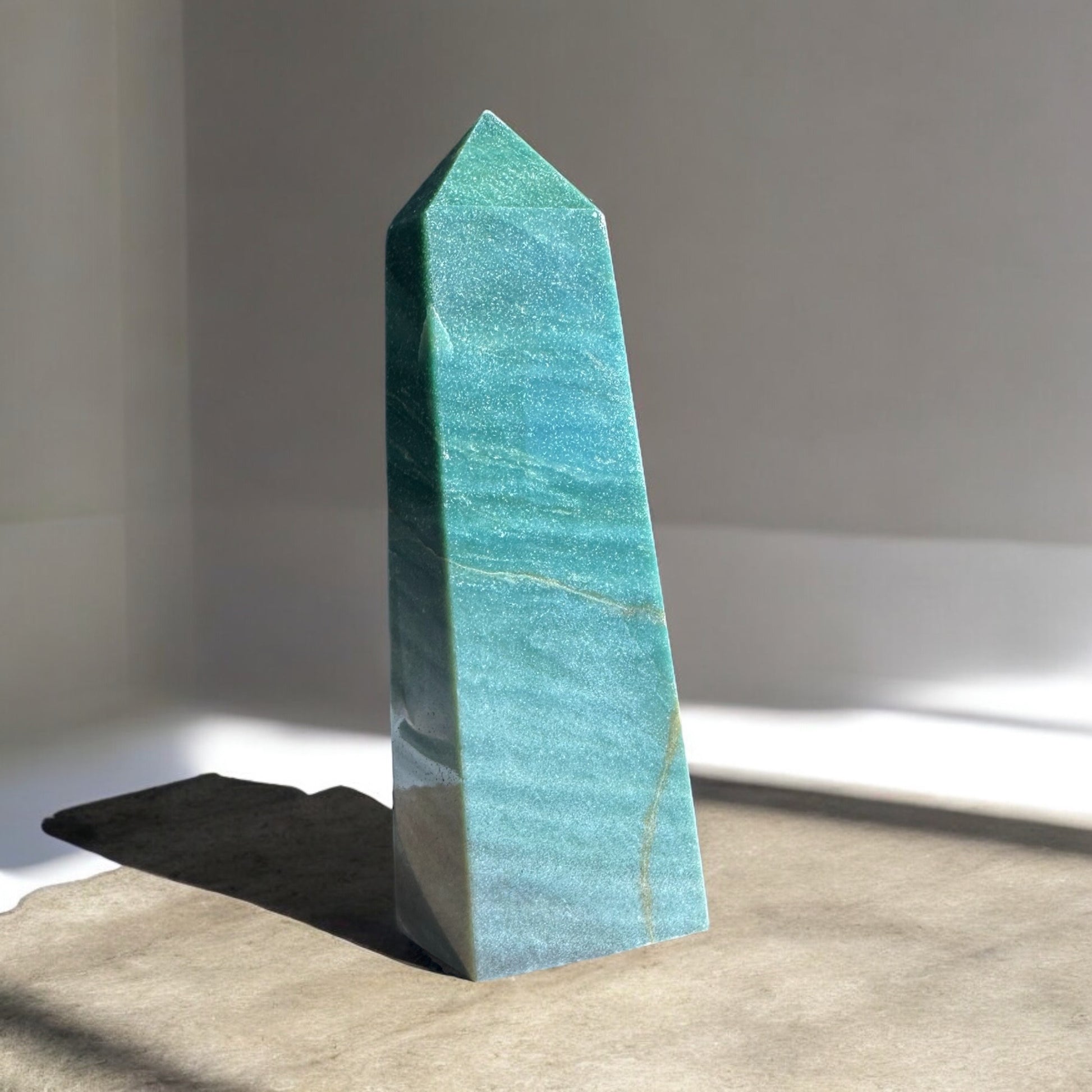 Ocean jasper tall crystal point