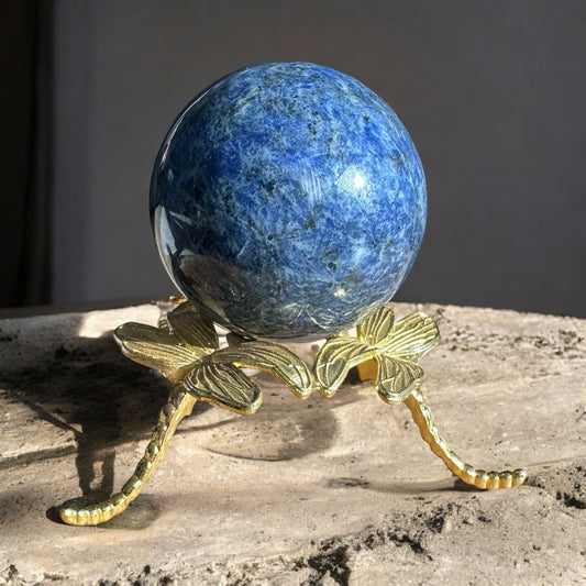 Sodalite crystal sphere