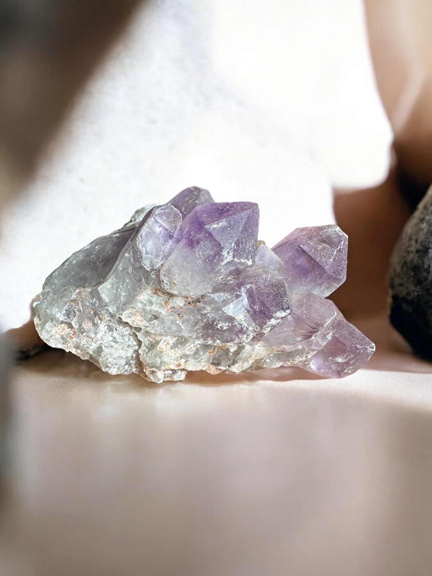 Big amethyst raw crystal from Zambia