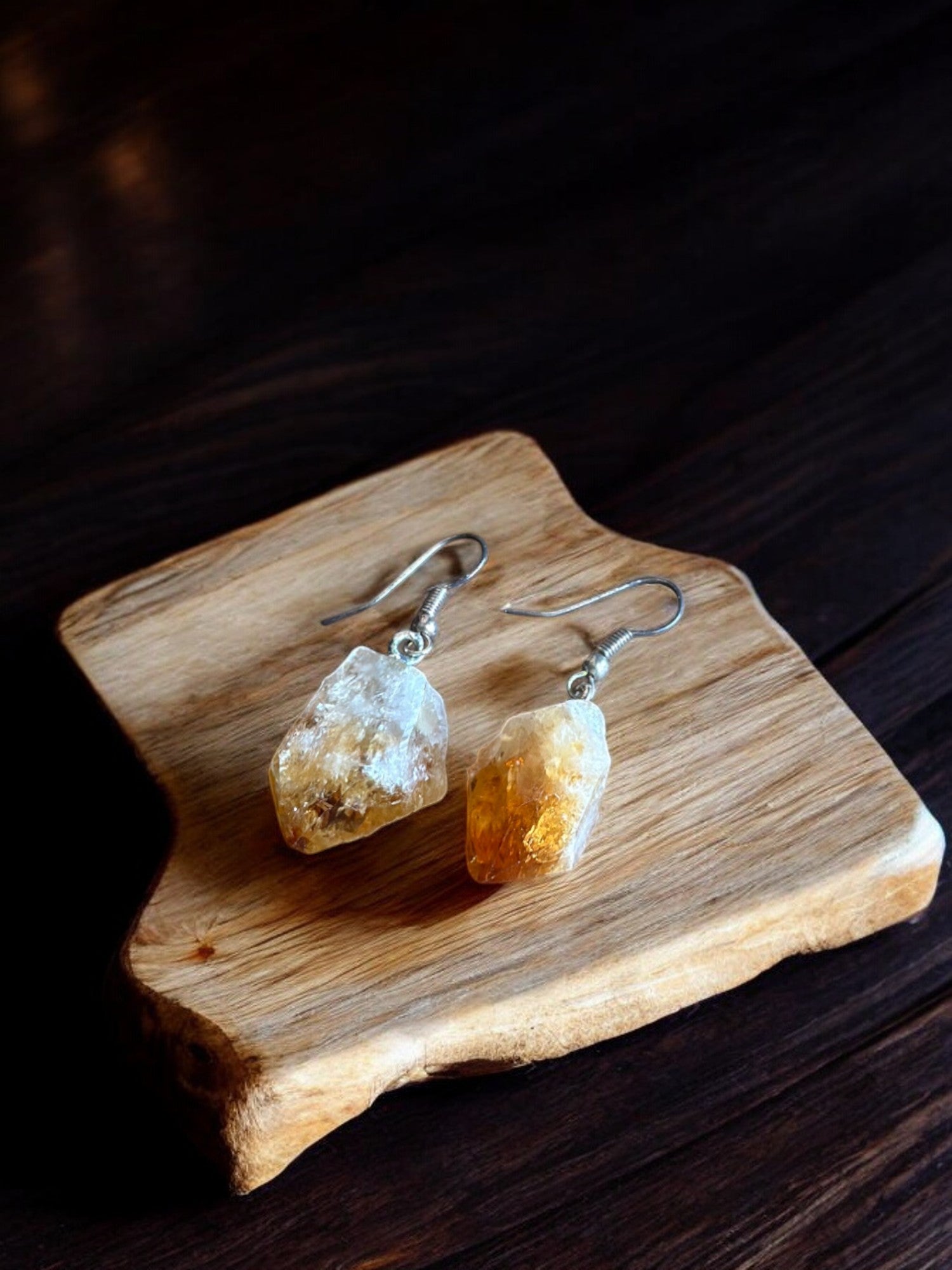 Other option of citrine crystal earrings