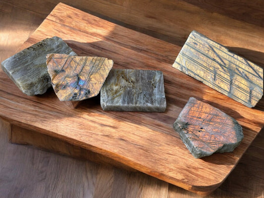 fire flash labradorite crystal slabs