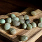 Green moonstone tumbled crystals