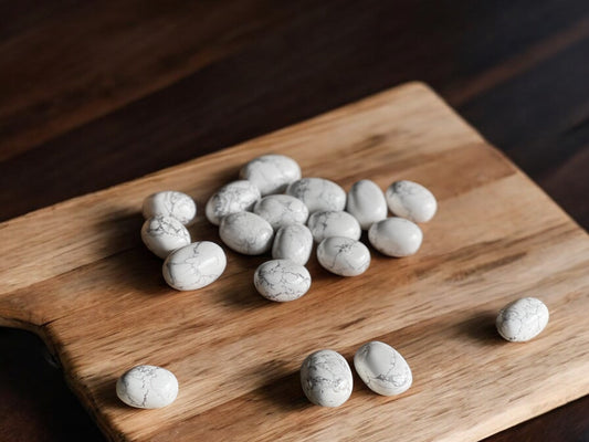 Howlite tumbled crystals