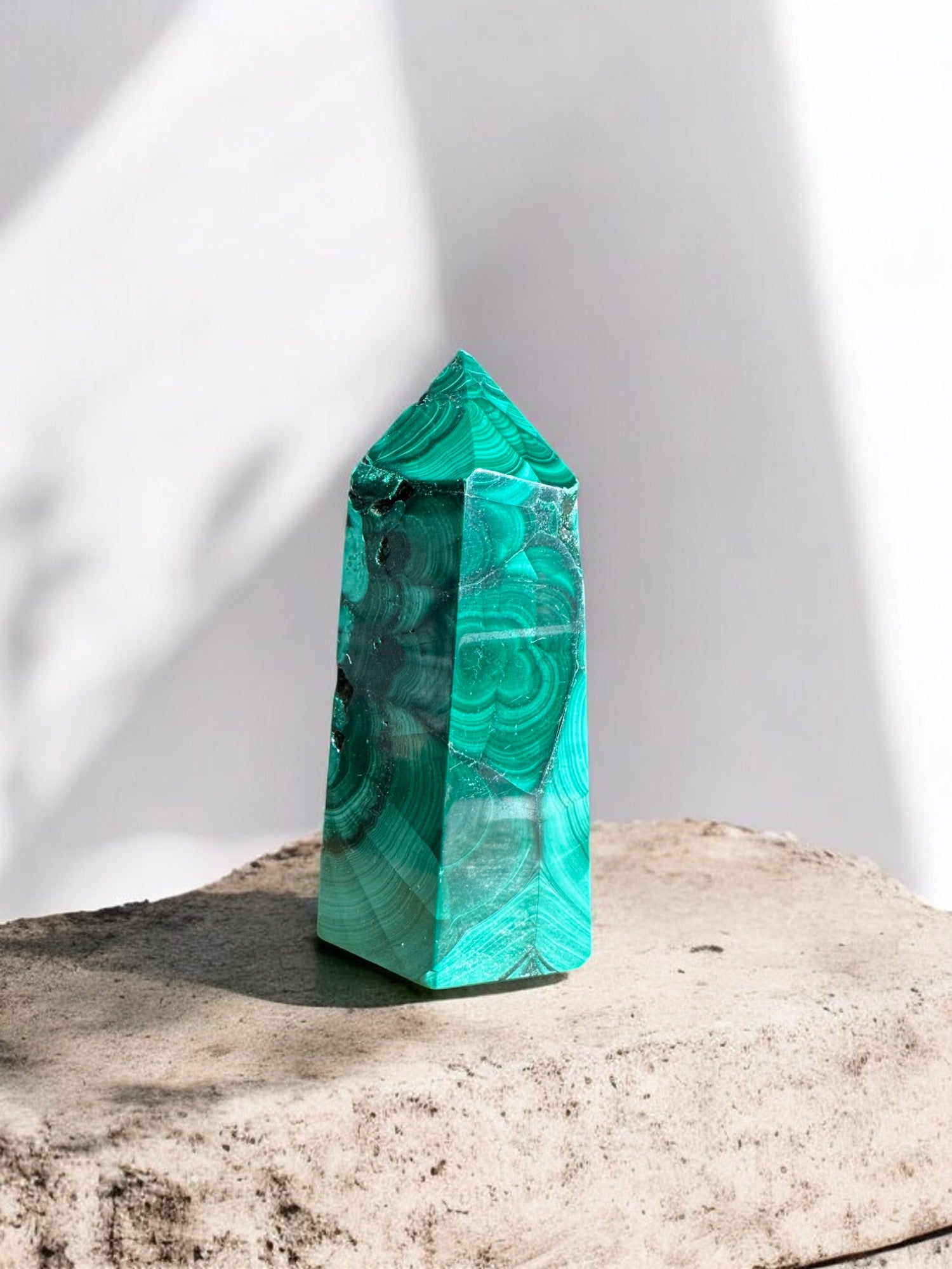 Malachite crystal tower option 5 back view