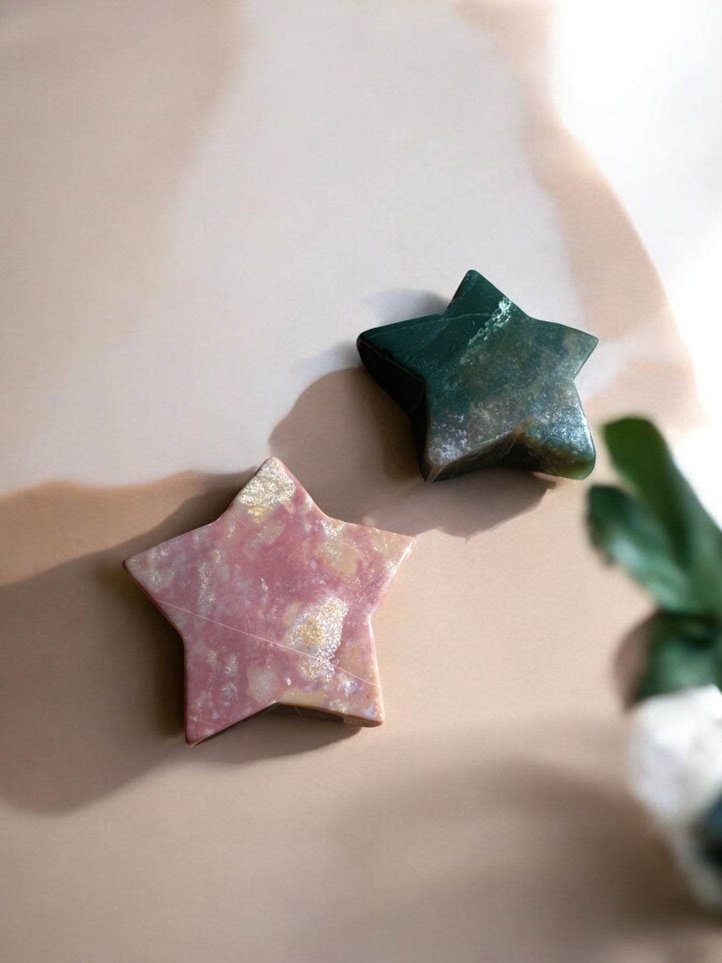 Ocean jasper crystal stars