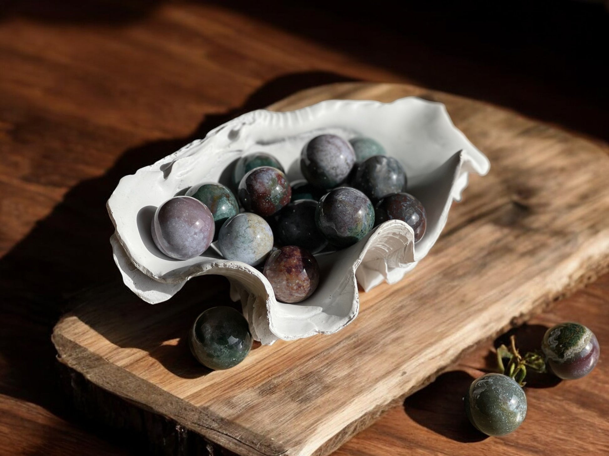 Ocean jasper mini crystal spheres