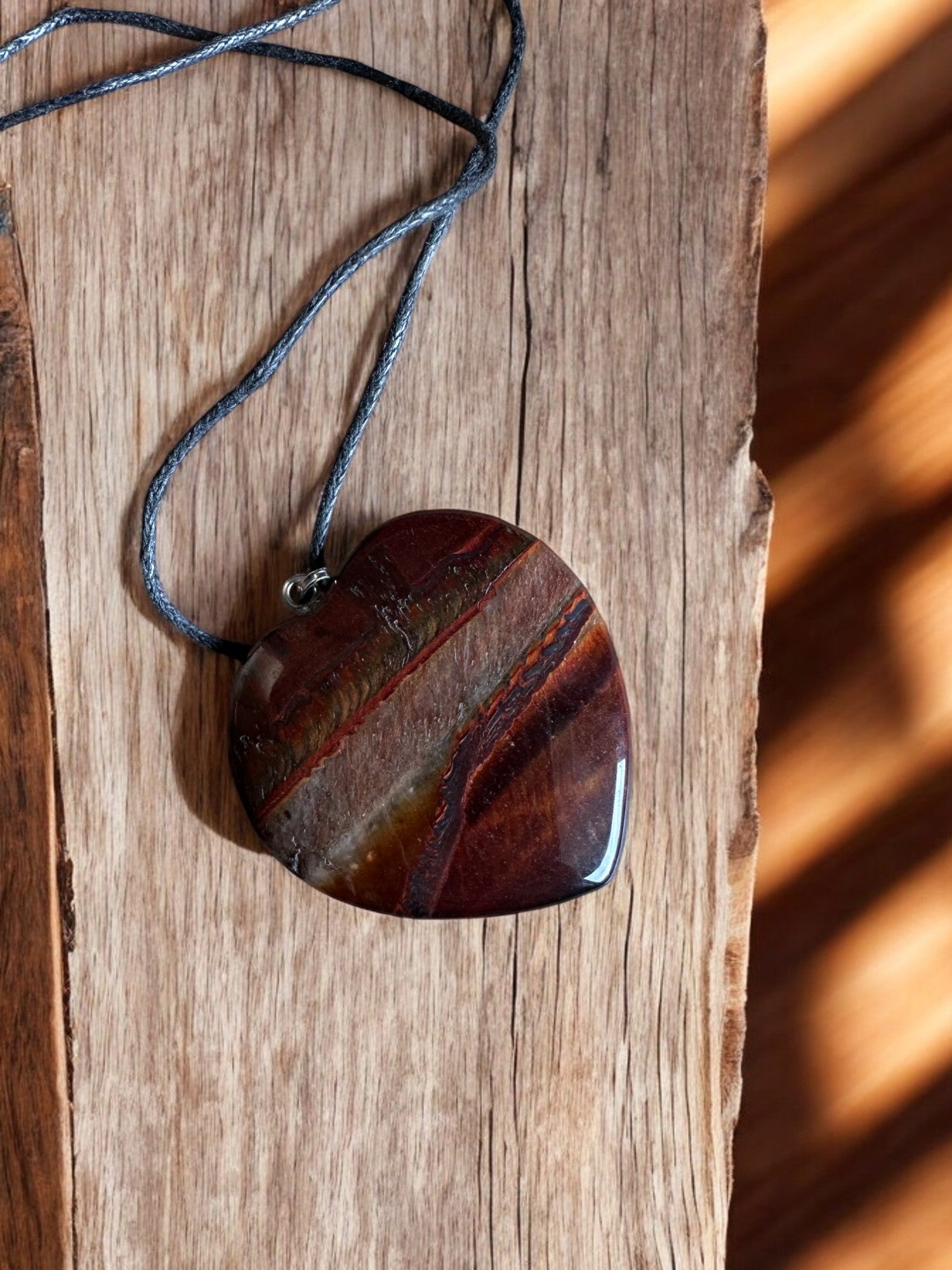 red tiger's eye custom necklace