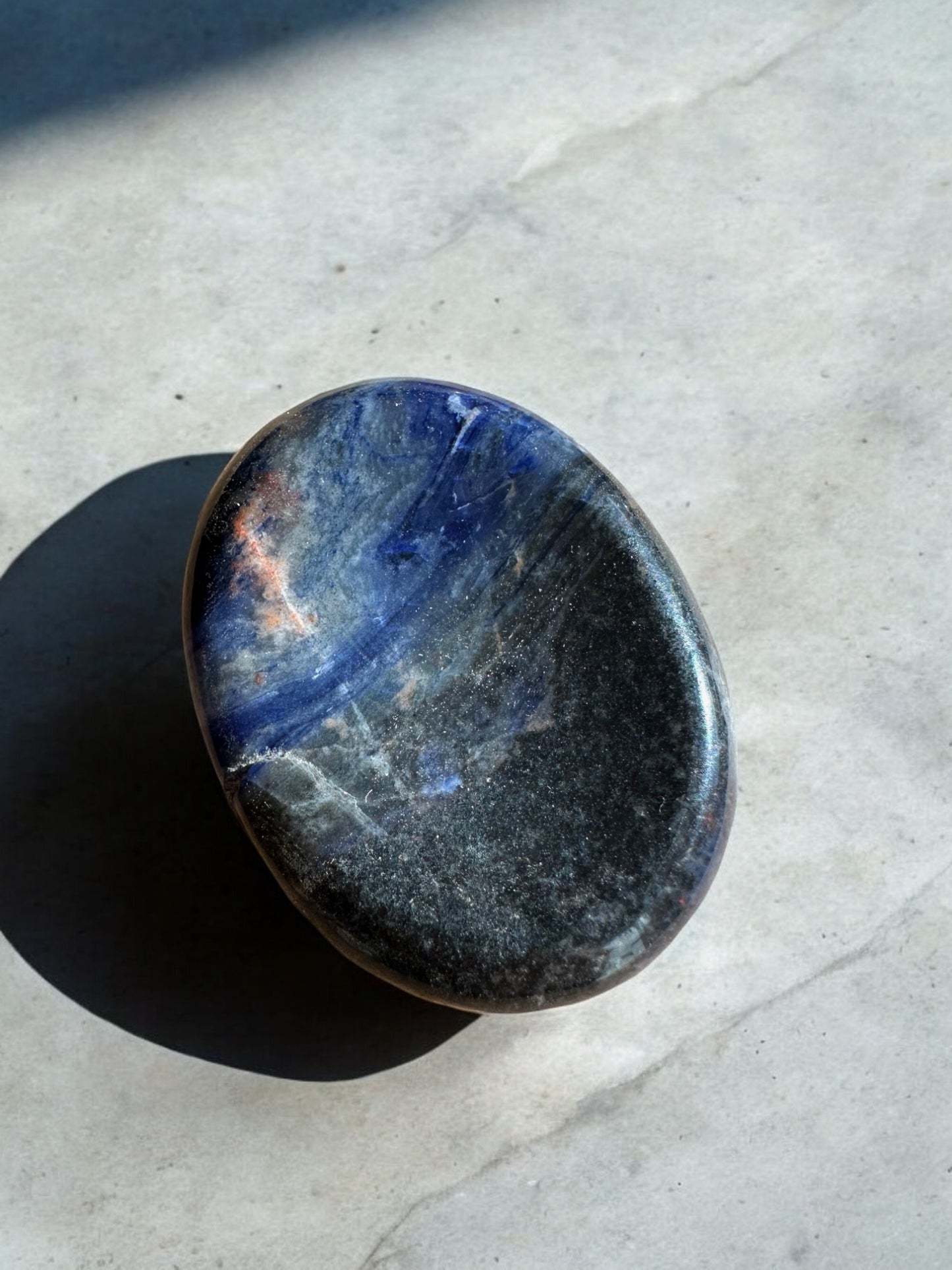 Sodalite worry stone